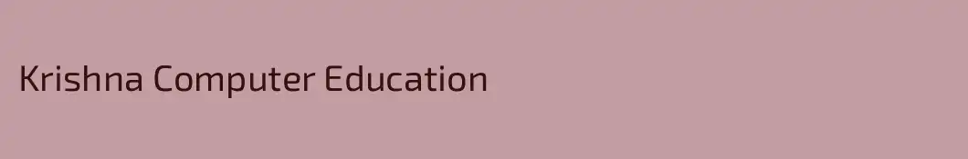 Krishna Computer Education 